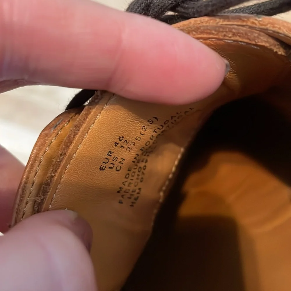 H&M Light Brown Leather Dress Shoes - Picture 9 of 9